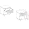 Manhattan Comfort Granville Nightstand 1.0 in Light Grey NS-5006 - alternate 8